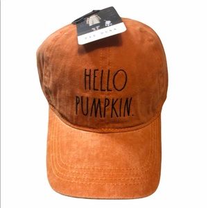 🆕 Rae Dunn HELLO PUMPKIN Baseball Hat